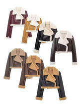 Photo of all seven vibrant color options of the Nuvira Frostloom jacket with a white background.