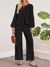 BellaraNova Pants Set in black front view