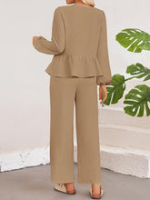 BellaraNova Pants Set in camel back view