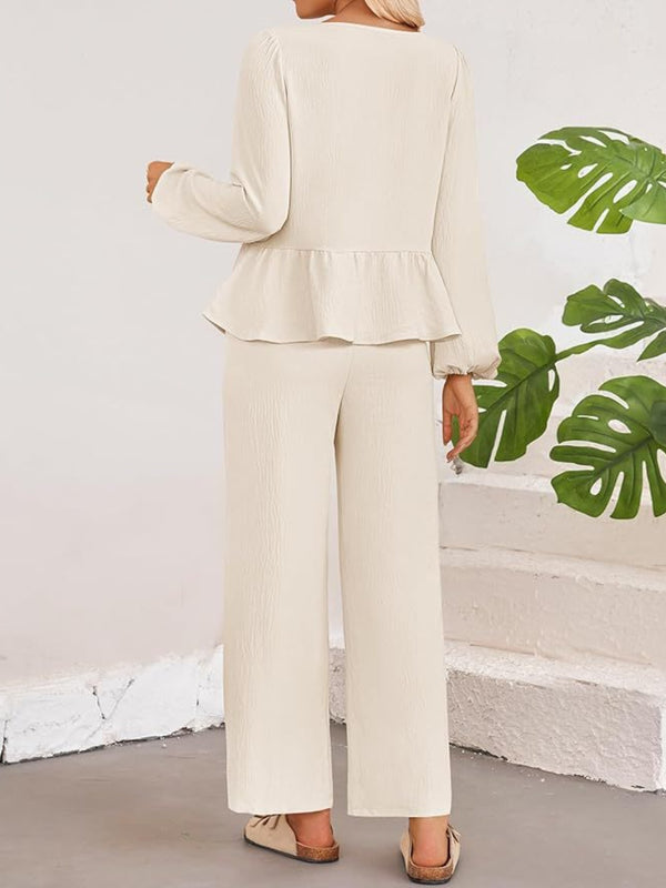 BellaraNova Pants Set in cream back view