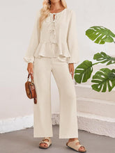 BellaraNova Pants Set in cream front view