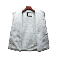 Men’s Denim Plush Wool-Lined Winter Jacket