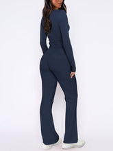 Lunavena V‑Neck Lounge Set in navy back view
