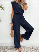 Model posing in Papiloniya™ Lace Trim Top and Pants Set, styled with jewelry and heels, perfect for a casual outing or evening event.