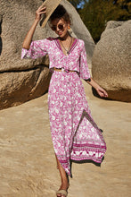 PetalVista carnation pink skirt set  styled with sandals, straw hat, and accessories