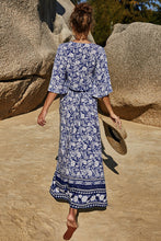 PetalVista Floral Viscose Duo in navy back view