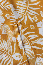 Close-up of side slit detail on PetalVista sherbet floral skirt for added movement