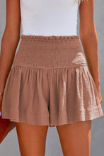 Aurevia Women's Pleated Luxe High Elastic Waist Textured Shorts