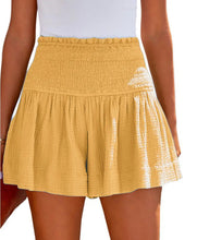 Aurevia Women's Pleated Luxe High Elastic Waist Textured Shorts