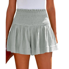 Aurevia Women's Pleated Luxe High Elastic Waist Textured Shorts