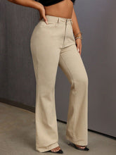 Side view highlighting the curve-flattering fit and leg silhouette.