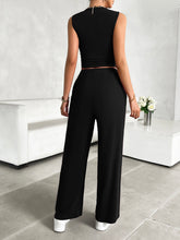 Zenvara Loungewear Set in black front view