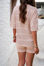 Back view of Aurelyss™ Eyelet Luxe 2-Piece Set in blush pink.