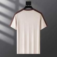 beige solynex trimflex summer set back view of shirt