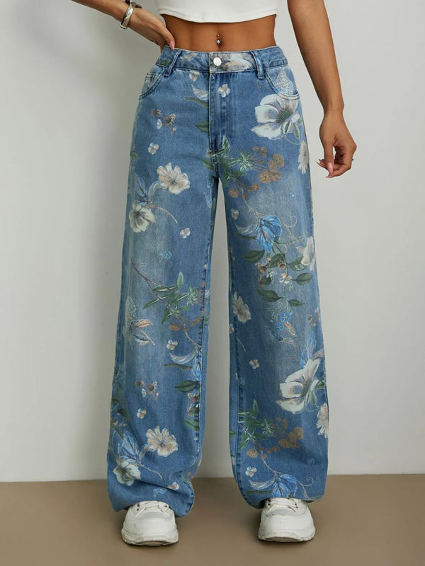 Botanisse™ Luxe Wide Leg Jeans styled for brunch, weekend getaways, casual streetwear, and vacation looks.