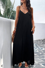 Ocean Wave Backless Maxi Cami Dress