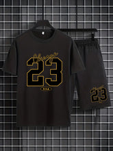 Black ChiDrift 23 Set front hung on hanger displaying design and fit.