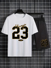 White ChiDrift 23 Set front hung on hanger displaying design and fit.