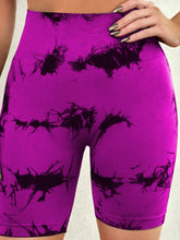 chromaluxe high waist shorts red-violet front view