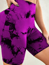 chromaluxe red -violet shorts side view highlighting stretch fabric
