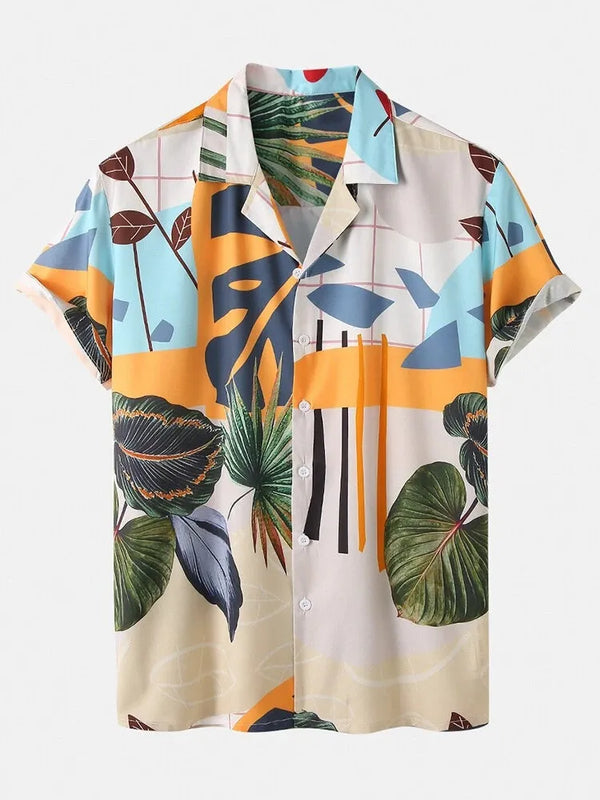 Color Flower Solvaré Printed Paradise shirt front flat lay