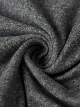 Close up view of the CaliVista Round Neck Tee's quality fabric in dark gray.