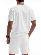 Back view of white ModFlex set showing shirt and shorts from behind