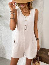 Eggshell Solstice Drift Romper worn with nude sandals and a linen wrap—perfect for weekend markets or barefoot beach walks.