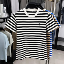 Front view of Gallant Rider contrast stripe shirt on hanger in Black.