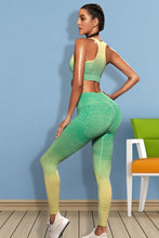 Back view of Mid Green Gradient Flow Momentum set highlighting smooth contour fit.