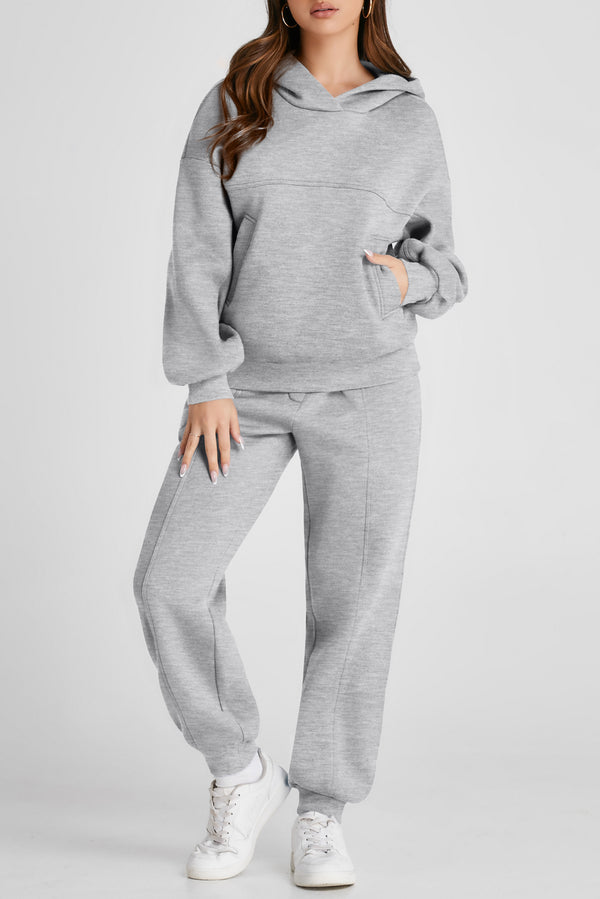 Iravelle Hoodie and Pants Active Duo front view hand in hoodie pocket