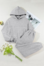Front flat lay of Iravelle Hoodie and Pants Active Duo showing hoodie and joggers