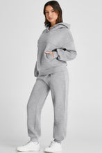 Side view Iravelle Hoodie and Pants Active Duo highlighting kangaroo pocket detail