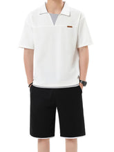 Close-up of white shorts pocket in Kyven CrestFlex set, showing fabric texture and functionality.