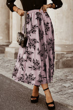 Lavender Elverra Bloomline Maxi Skirt styled with black top and heels