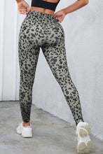 back view of leopafit contour leggings dark gray