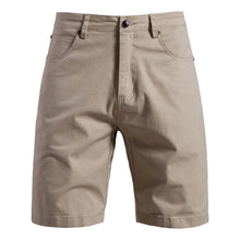 Men's Metro Form apricot cotton chino shorts front view.