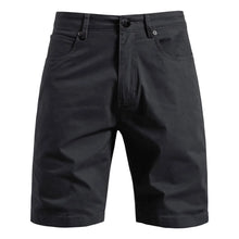 Men's Metro Form dark grey cotton chino shorts front view.