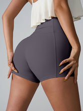 Momentum FlexTone Pocket Shorts side view in charcoal showing sleek fit.