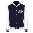 Navy Divine Dominion Heavyweight Varsity Jacket front view