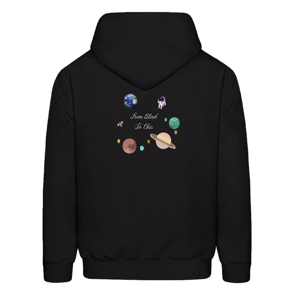 Men's NyxeAura Royale Cosmic Crown Midweight Hoodie - black
