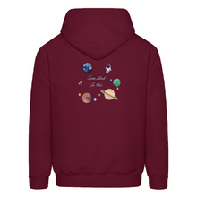 Men's NyxeAura Royale Cosmic Crown Midweight Hoodie - burgundy