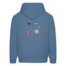 Men's NyxeAura Royale Cosmic Crown Midweight Hoodie - denim blue