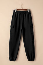 back view on hanger of pockease active joggers in black