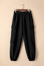  front view on hanger of pockease active joggers in black