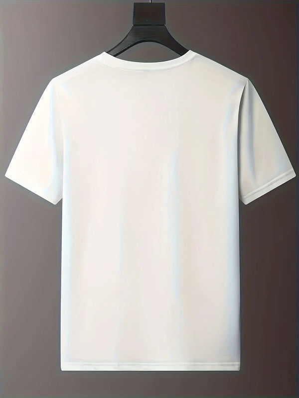Regal K Bear White Graphic Tee back view on hanger.
