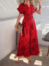 Scarlet Serenoor jumpsuit ideal for summer celebrations at a beach house.