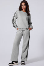 striva twinset light gray full body view on model