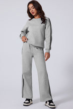 striva twinset light gray full body pose on model