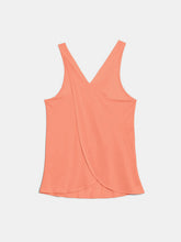 Crisscross back design on Tank in Coral.